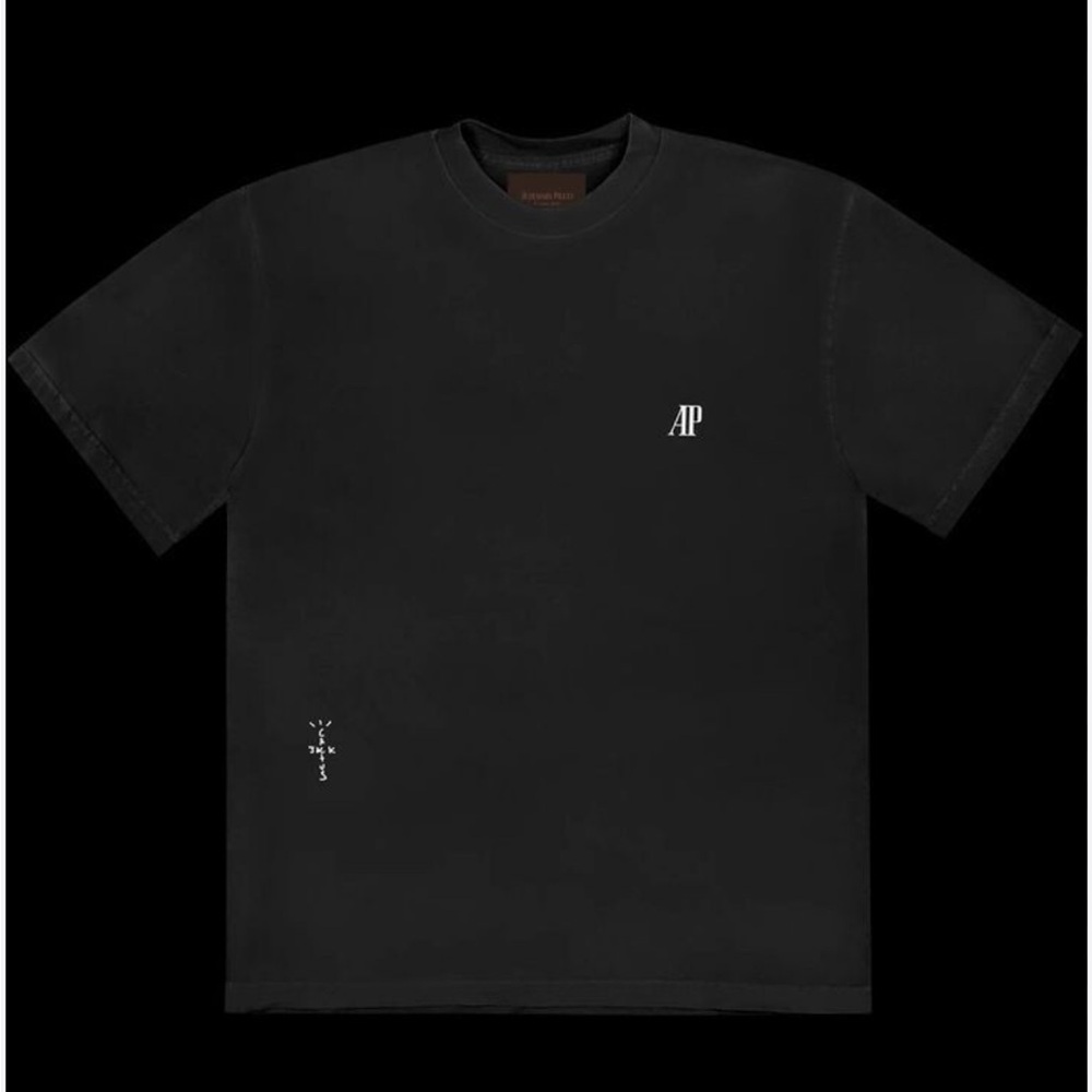 Audemars Piguet x Cactus Jack Black Tee with Brown Tag Travis Scott Original